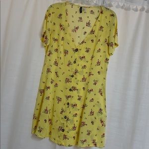 H&M Yellow floral dress